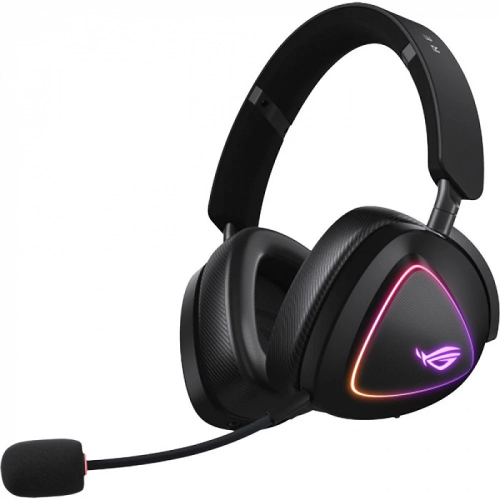 Гарнитура ASUS ROG DELTA II, 2.4GHz, Bluetooth,3.5mm, 315g, 20Hz~20kHz, RGB Lighting