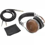 DENON Наушники AHD7200EM ДЕРЕВО Флагманские наушники Denon, закрытые, материал: металл/дерево/кожа, частотный диапазон 5Гц - 55кГц, сопротивление 25 Ом, чувствительность 105 дБ, диаметр мембраны 50
