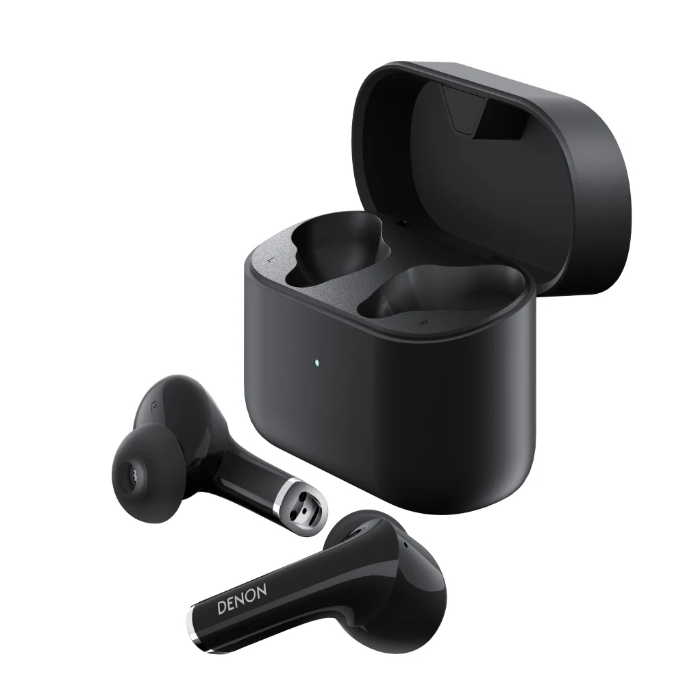 DENON Наушники AHC830NCWBKEM ЧЕРНЫЙ Беспроводные наушники TWS, Bluetooth 5.0, Степень защиты IPX4, функции активного шумоподавления, обнаружения наушника в ухе и Google Fast Pair, поддерживаются код