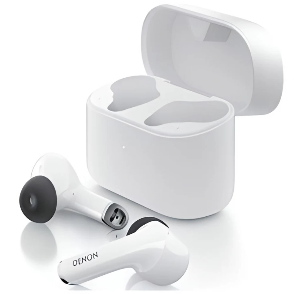 DENON Наушники AHC830NCWWTEM БЕЛЫЙ Беспроводные наушники TWS, Bluetooth 5.0, Степень защиты IPX4, функции активного шумоподавления, обнаружения наушника в ухе и Google Fast Pair, поддерживаются коде