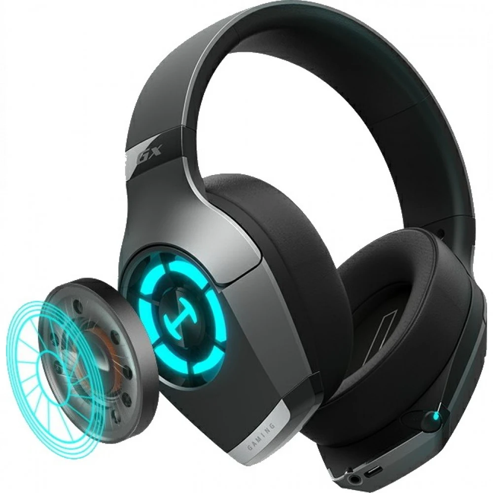 Гарнитура Edifier GX, 20Hz-40kHz, 32 Om, 97dB, 2m, RGB, Black-Grey