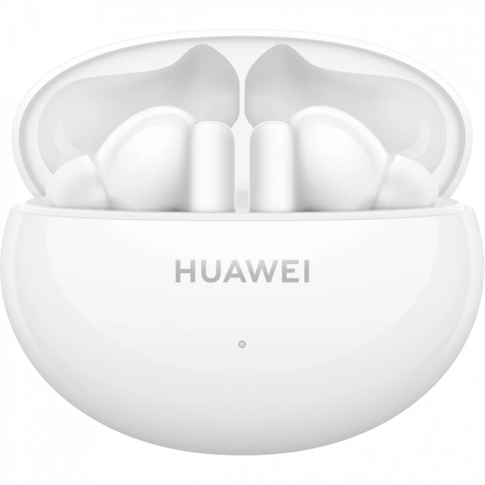 Беспроводные наушники, Huawei, FreeBuds 5i T0014, 10 Гц - 40 кГц, каждый наушник около 4,9 г, 55 мАч (один наушник), 410 мАч (кейс), Bluetooth 5.2, Type-C, (Ceramic White) Белый