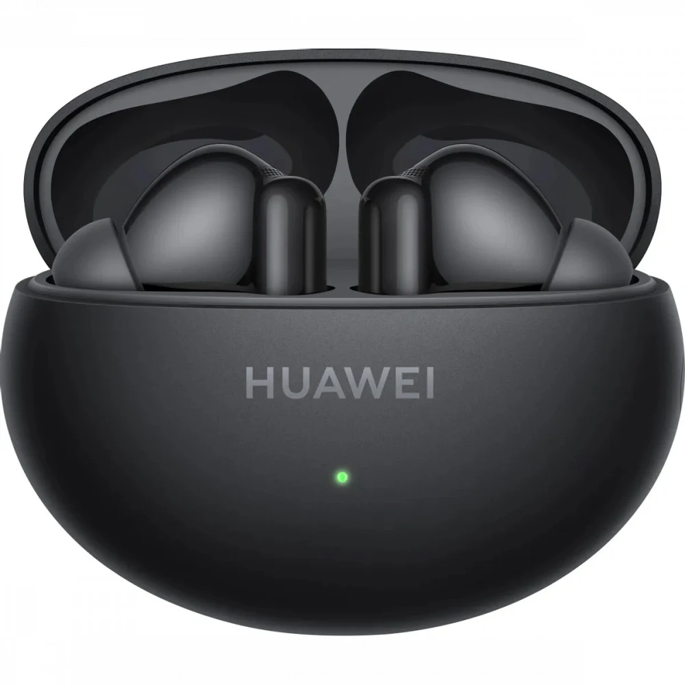 Беспроводные наушники, Huawei, FreeBuds 6i T0019, 14 Гц - 40 кГц, каждый наушник около 5,4 г, 55 мАч (один наушник), 510 мАч (кейс), Bluetooth 5.3, Type-C, (Black) Чёрный