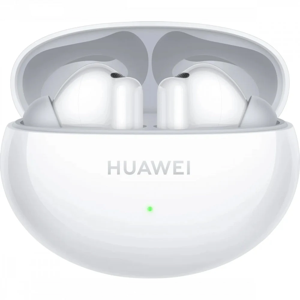 Беспроводные наушники, Huawei, FreeBuds 6i T0019, 14 Гц - 40 кГц, каждый наушник около 5,4 г, 55 мАч (один наушник), 510 мАч (кейс), Bluetooth 5.3, Type-C, (White) Белый