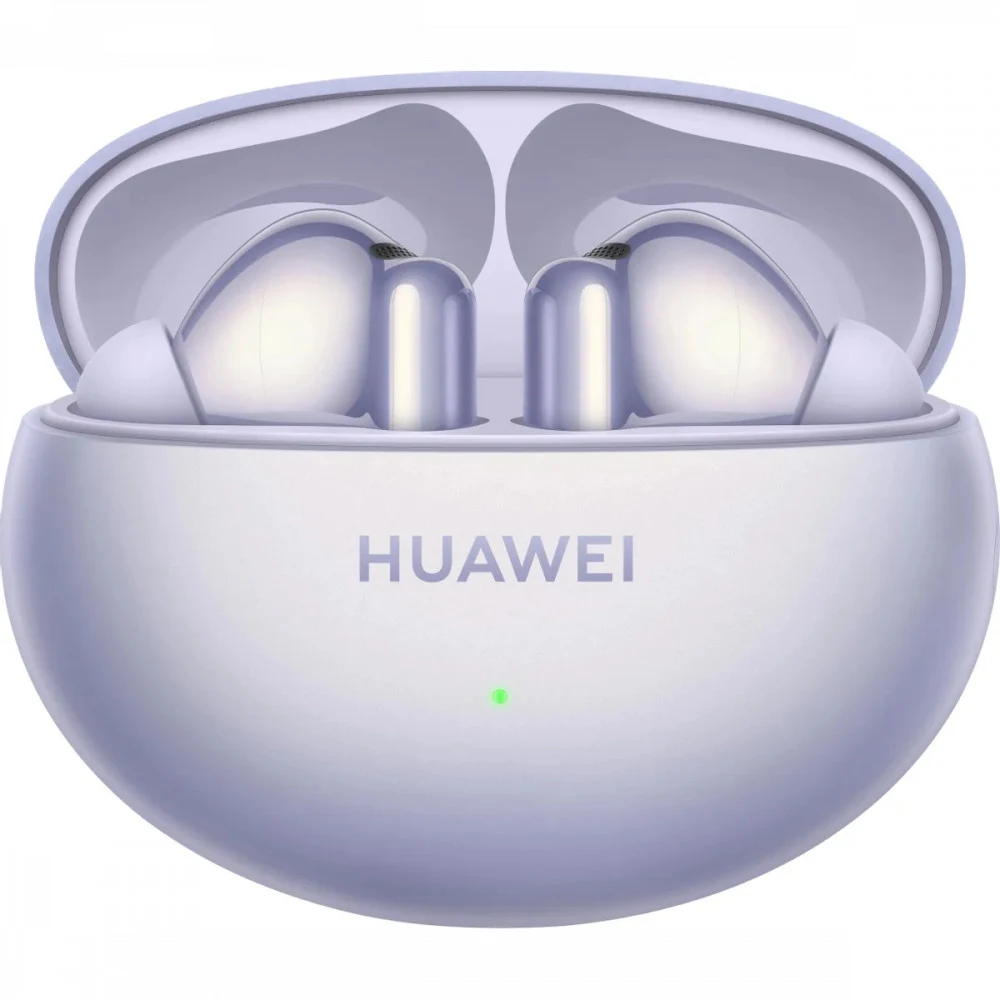 Беспроводные наушники, Huawei, FreeBuds 6i T0019, 14 Гц - 40 кГц, каждый наушник около 5,4 г, 55 мАч (один наушник), 510 мАч (кейс), Bluetooth 5.3, Type-C, (Purple) Фиолетовый