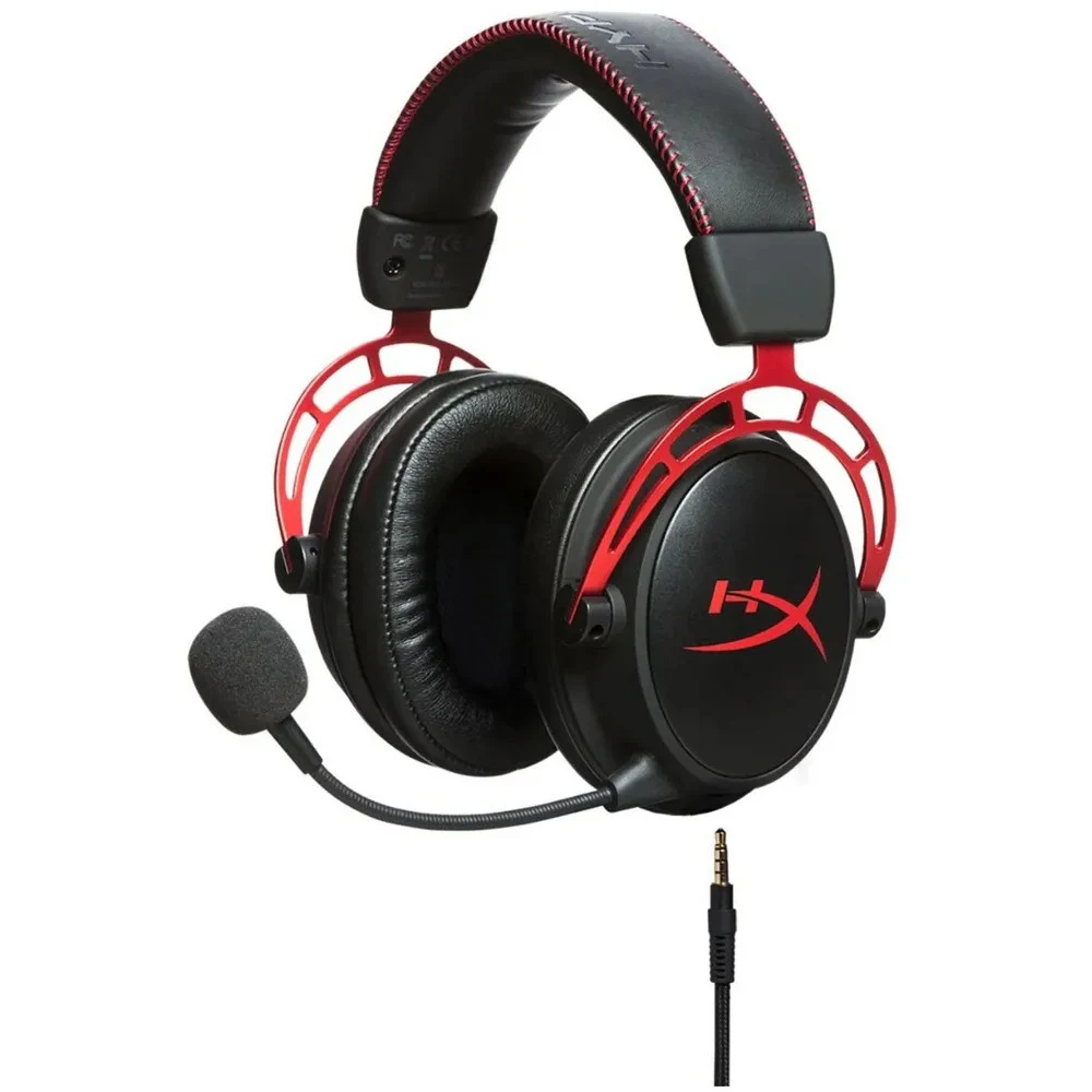 Наушники с микрофоном HyperX Cloud Alpha красный/черный 1.3м мониторные оголовье (4P5L1AB#UUF)