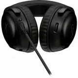 Гарнитура, HyperX, 727A8AA, Cloud III - Gaming Headset (Black), Микрофон съёмный гибкий, Динамики 53 мм, 150 мВт, 15-25000 гц, Блок управления звуком USB удлинитель, Чёрный