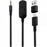 Гарнитура, HyperX, 727A8AA, Cloud III - Gaming Headset (Black), Микрофон съёмный гибкий, Динамики 53 мм, 150 мВт, 15-25000 гц, Блок управления звуком USB удлинитель, Чёрный