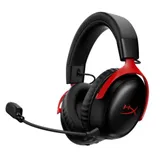 Гарнитура, HyperX, A59Z0AA, Cloud III S Wireless, Микрофон съёмный гибкий, Динамики 53 мм, 64 Ом, 20-20000 гц, Беспроводные, Чёрный-Красный
