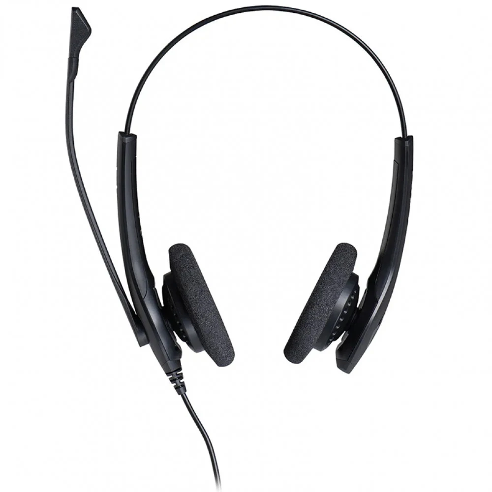 Гарнитура, Jabra, 1519-0154, Гарнитура Jabra BIZ 1500 Duo Duo QD EMEA, Проводная, Микрофон с шумоподавлением NC, Защита PeakStop, накладные