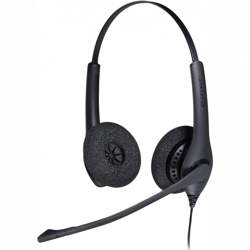 Наушники с микрофоном Jabra BIZ 1500 Duo черный 2.3м накладные USB оголовье (1559-0159)