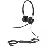 Гарнитура, Jabra, 2496-823-309, Jabra BIZ 2400 II Mono USB 3-1, Проводная, Односторонняя гарнитура, мягкий кожзаменитель, -10°C to + 50°C, накладные