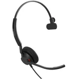 Гарнитура, Jabra, 4093-410-279, Jabra Engage 40 - USB-A UC Mono, Проводная, 2 x MEMS, Шумоподавление, -10°C to + 50°C, Шумоизоляционная посадка