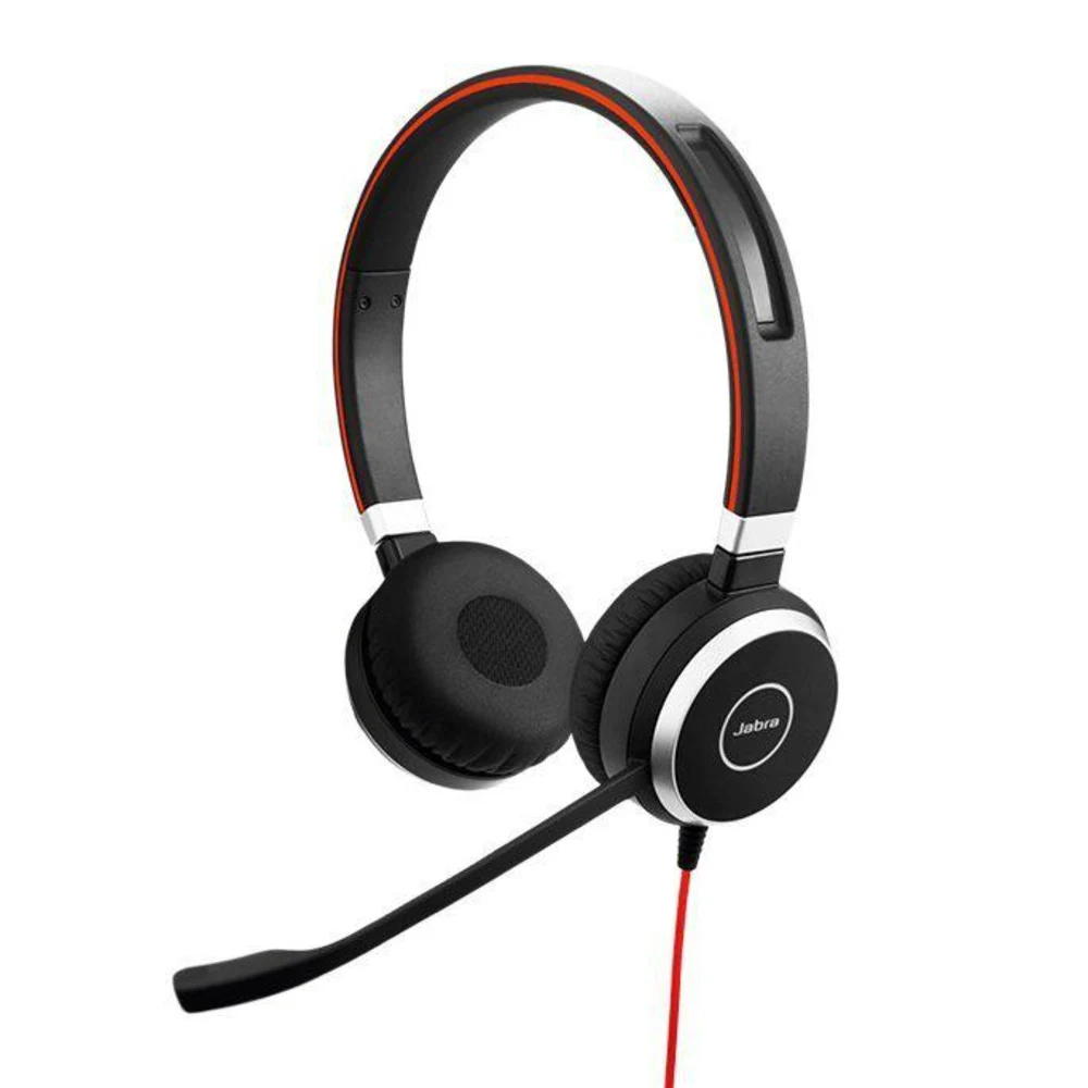 JABRA EVOLVE 40 UC Stereo USB Headband, Noise cancelling, USB and 3.5 jack connectivity, with mute-button and volume control on the cord, Busylight , Discret boomarm