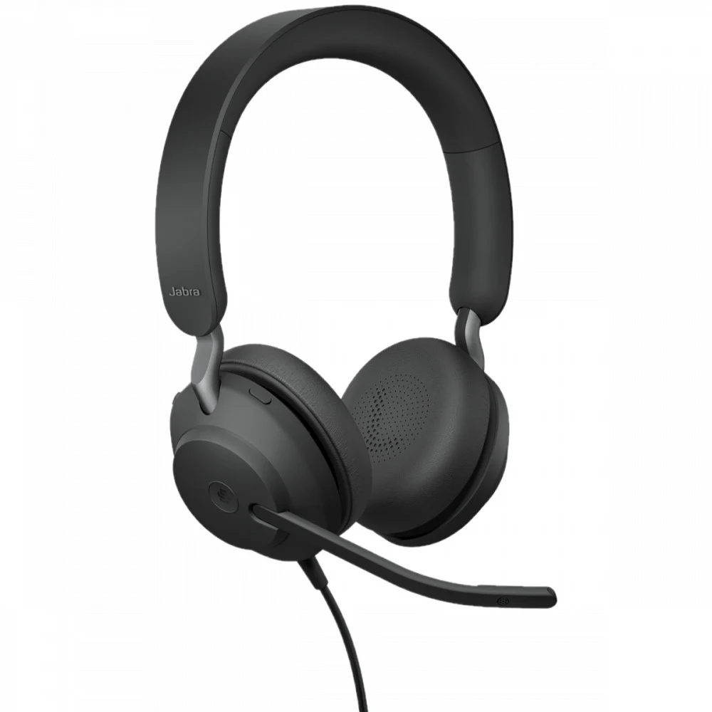 Наушники с микрофоном Jabra Evolve2 40 SE USB-C черный 1.5м накладные оголовье (24189-999-899)