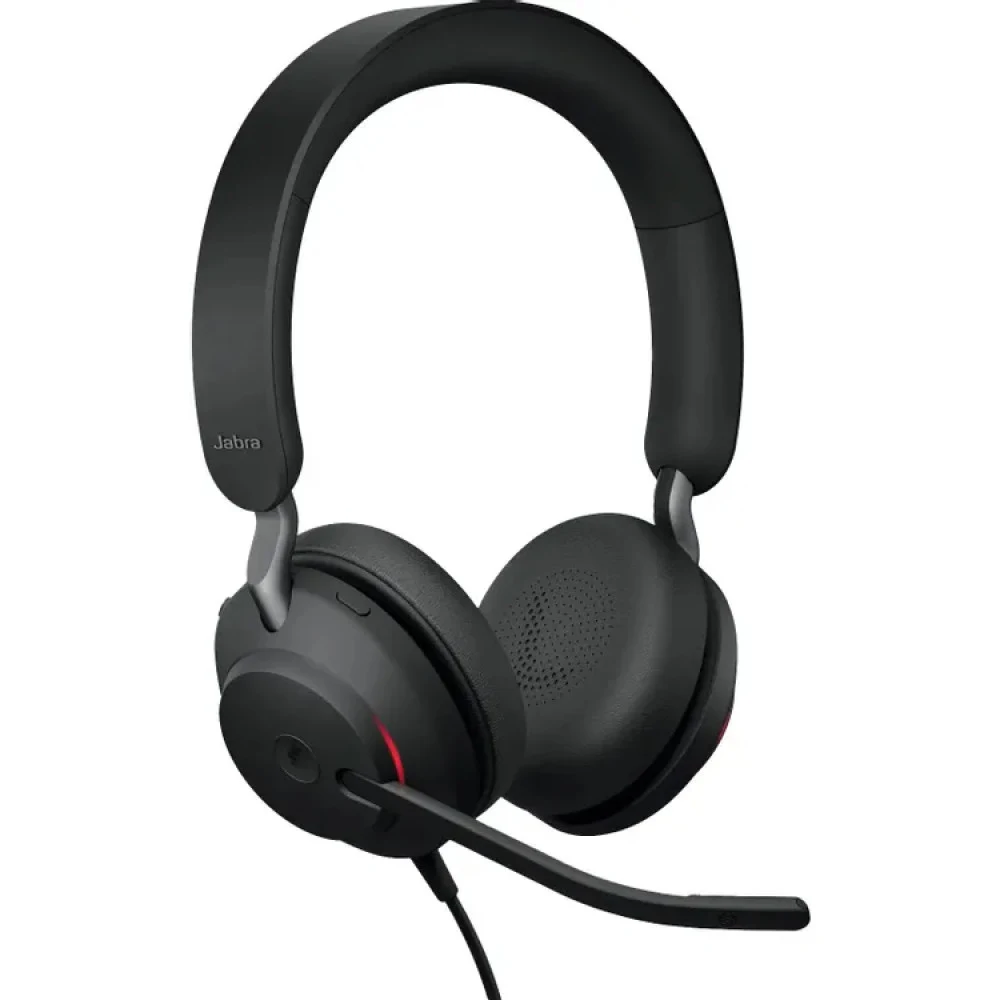 Наушники с микрофоном Jabra Evolve2 40 SE USB-C/A черный 1.5м накладные USB оголовье (24189-999-799)