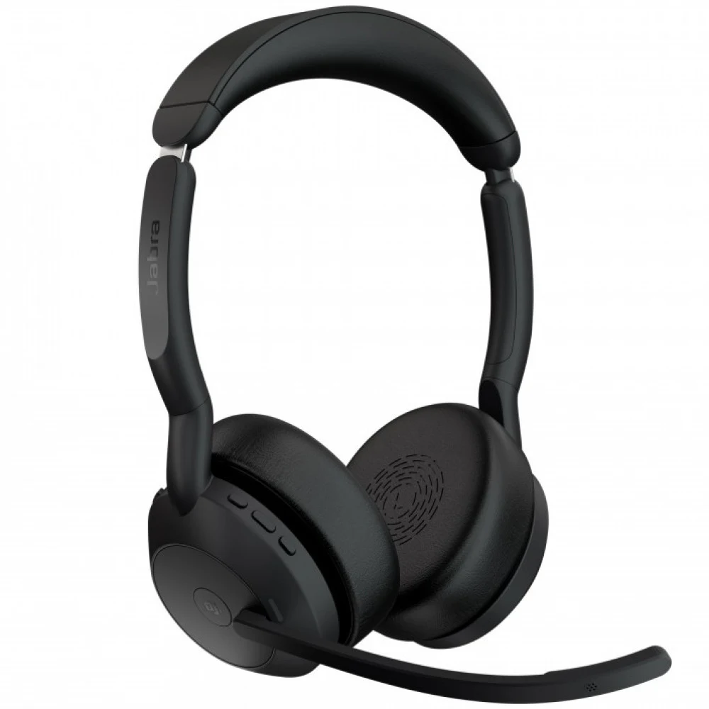 Наушники с микрофоном Jabra Evolve2 55 Link380c MS Stand черный накладные BT оголовье (25599-999-889)