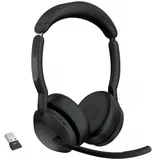 Гарнитура, Jabra, 25599-999-989, Jabra Evolve2 55, Link380a MS Stereo Stand, Беспроводная, Активное шумоподавление, Поддерживаемые аудиокодеки: AAC, SBC, Длина USB -кабеля:1,2 м, Размер динамика: 28