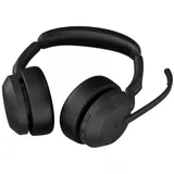 Гарнитура, Jabra, 25599-999-899, Jabra Evolve2 55, Link380с MS Stereo, Беспроводная, Bluetooth 5.2, защита органов слуха : Jabra SafeTone™ 2.0, PeakStop 105, -5°C to + 45°C, Спящий режим
