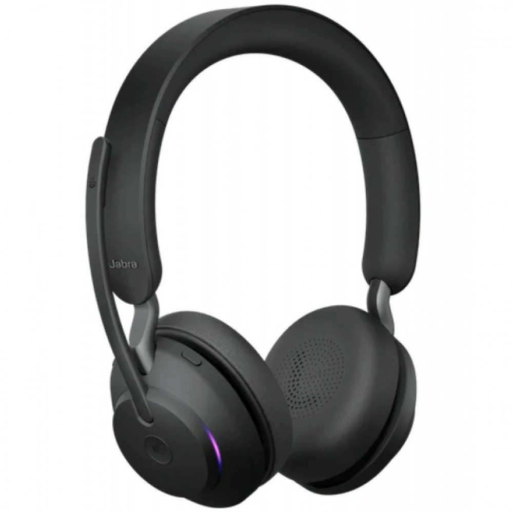 Наушники с микрофоном Jabra Evolve2 65, Link380a MS Stereo Stand Black черный накладные BT оголовье (26599-999-989)
