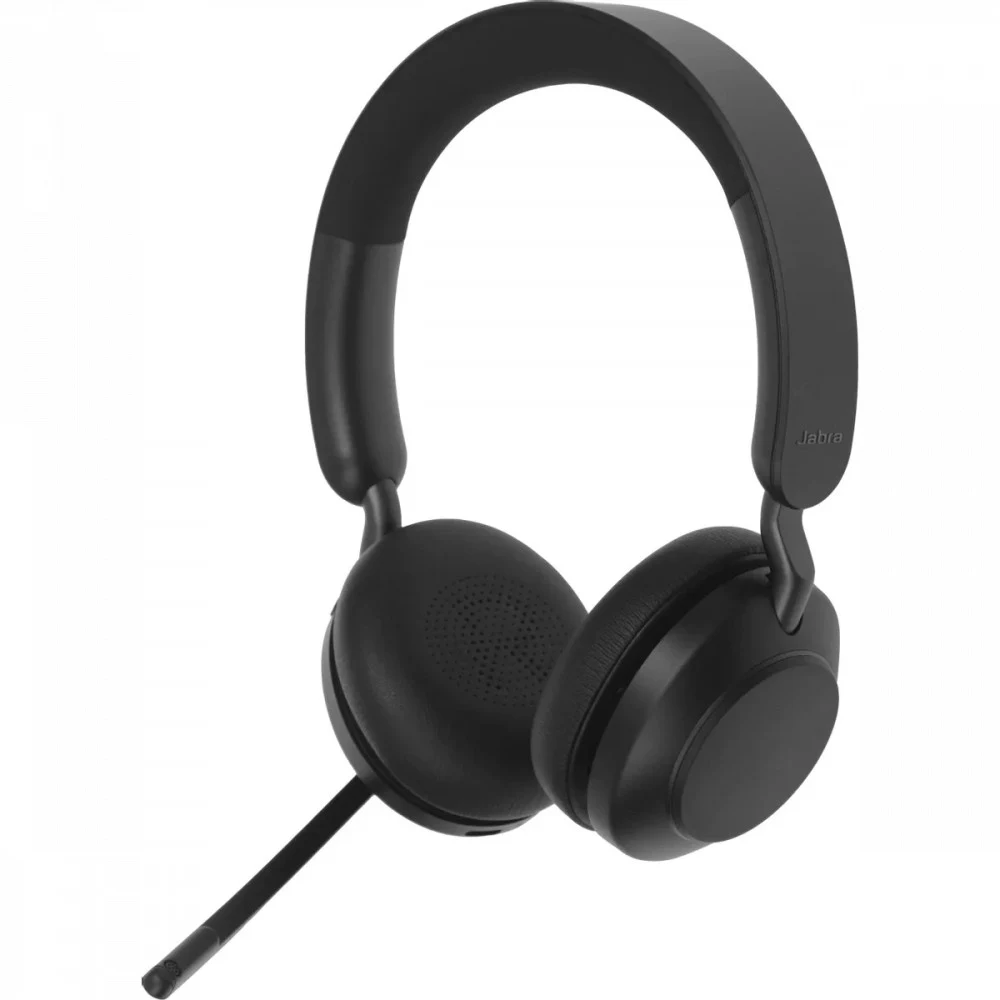 Гарнитура, Jabra, 26599-999-999, Jabra Evolve2 65, Link380a MS Stereo Black, Беспроводная, Шумоподавление, Стерео, USB-A, Время работы от аккумулятора: 37 часов