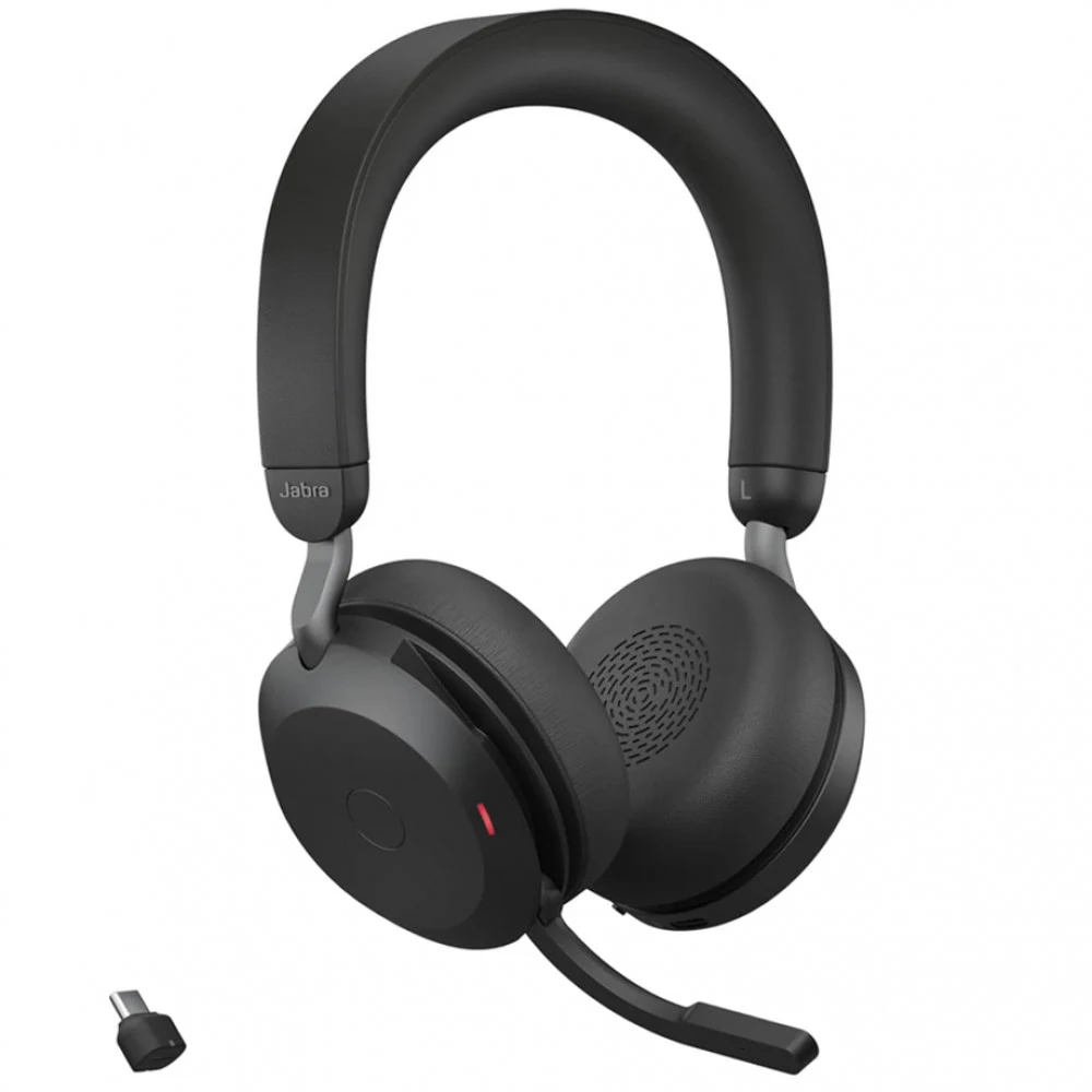 Гарнитура, Jabra, 27599-999-889, Evolve2 75 Link380c MS Stereo Stand Black USB-C
