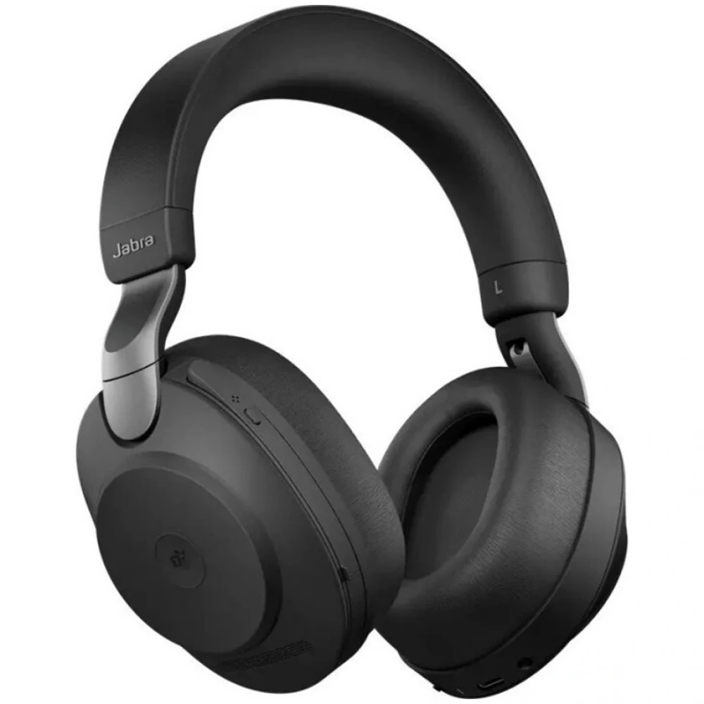 Гарнитура, Jabra, 28599-989-999, Jabra Evolve2 85, Link380a UC Stereo Black, Беспроводная, Шумоподавление, Стерео, USB-A, 40 мм динамик и AAC кодек