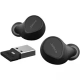 Гарнитура, Jabra, 20797-999-999, Evolve2 Buds MS, Cradle USB-A MS, Link 380 BT adapter USB-A MS, 30 cm USB-C to USB-A cable, Ear gels, warranty, внутриканальные, Bluetooth ®: 5.2, стерео, USB-С, IP5