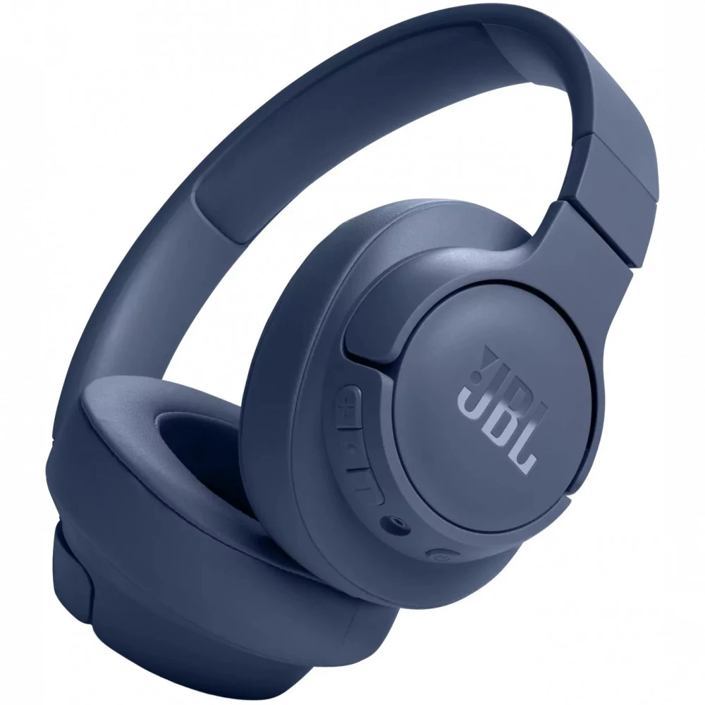 Беспроводные наушники JBL TUNE T720 BT синие (jack 3.5 мм/bluetooth, 40 мм, 500 мAч, JBLT720BTBLU)