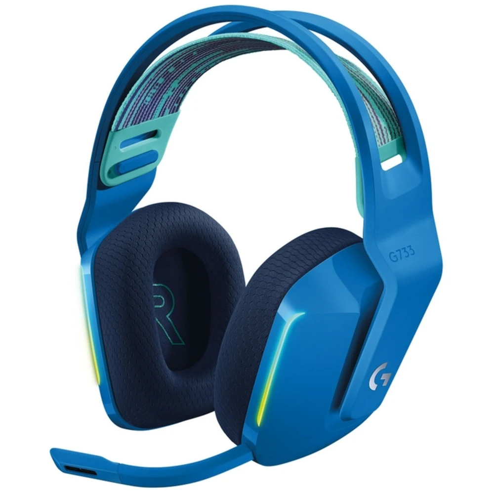 Гарнитура беспроводная игровая Logitech G733 LIGHTSPEED Wireless RGB Gaming Headset - BLUE - 2.4GHZ - N/A - EMEA (M/N: A00125 / A-00080)