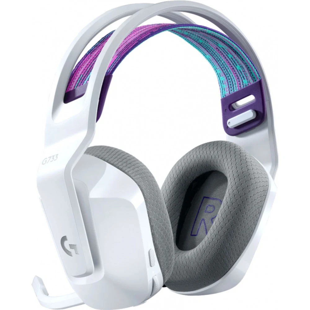 Гарнитура беспроводная игровая Logitech G733 LIGHTSPEED Wireless RGB Gaming Headset - WHITE - 2.4GHZ - N/A - EMEA (M/N: A00125 / A-00080)