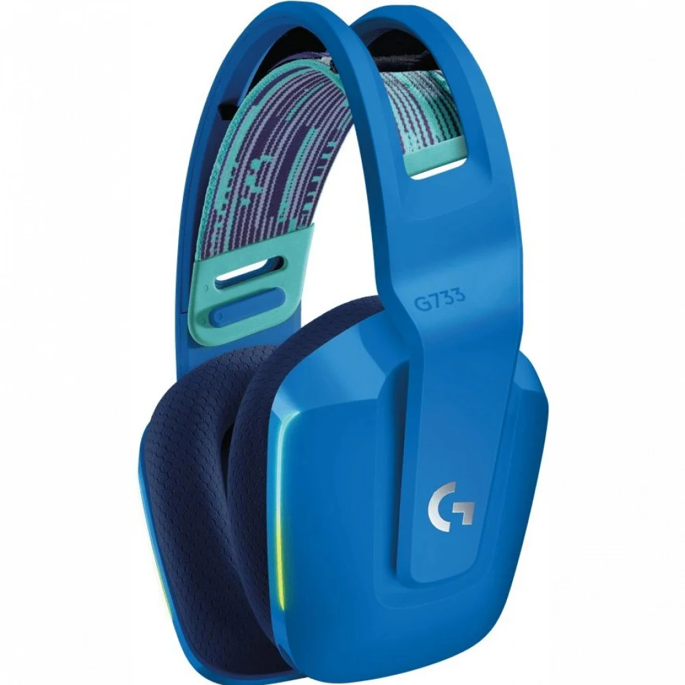 Беспроводные игровые наушники LOGITECH G733 синие (2,4 ГГц, 7.1, 40 мм, RGB, 981-00043/981-000945)