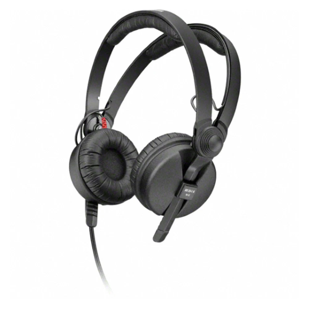 Sennheiser HD 25, Закрытые мониторные наушники, 16 - 22000 Гц, 70 Ом, кабель 1,5 м., разъём 3,5/6,3 мм