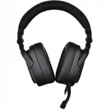 Гарнитура, Thermaltake, Argent H5 Stereo, GHT-THF-ANECBK-30, Драйверы 50мм, Микрофон съемный гибкий, Пульт управления, Размер 173*91*207мм, Частота 20-40KHz, USB2.0, 2*3.5 Mini Jack для аудио и микр