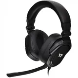 Гарнитура, Thermaltake, Argent H5 Stereo, GHT-THF-ANECBK-30, Драйверы 50мм, Микрофон съемный гибкий, Пульт управления, Размер 173*91*207мм, Частота 20-40KHz, USB2.0, 2*3.5 Mini Jack для аудио и микр