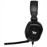 Гарнитура, Thermaltake, Argent H5 Stereo, GHT-THF-ANECBK-30, Драйверы 50мм, Микрофон съемный гибкий, Пульт управления, Размер 173*91*207мм, Частота 20-40KHz, USB2.0, 2*3.5 Mini Jack для аудио и микр
