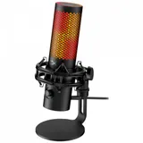 Микрофон, HyperX, 9A273AA, QuadCast 2 S, конденсаторный, стерео,192кГц/16 бит, 20Гц-20кГц, -80дБ, USB, RGB, 836 г., Чёрный