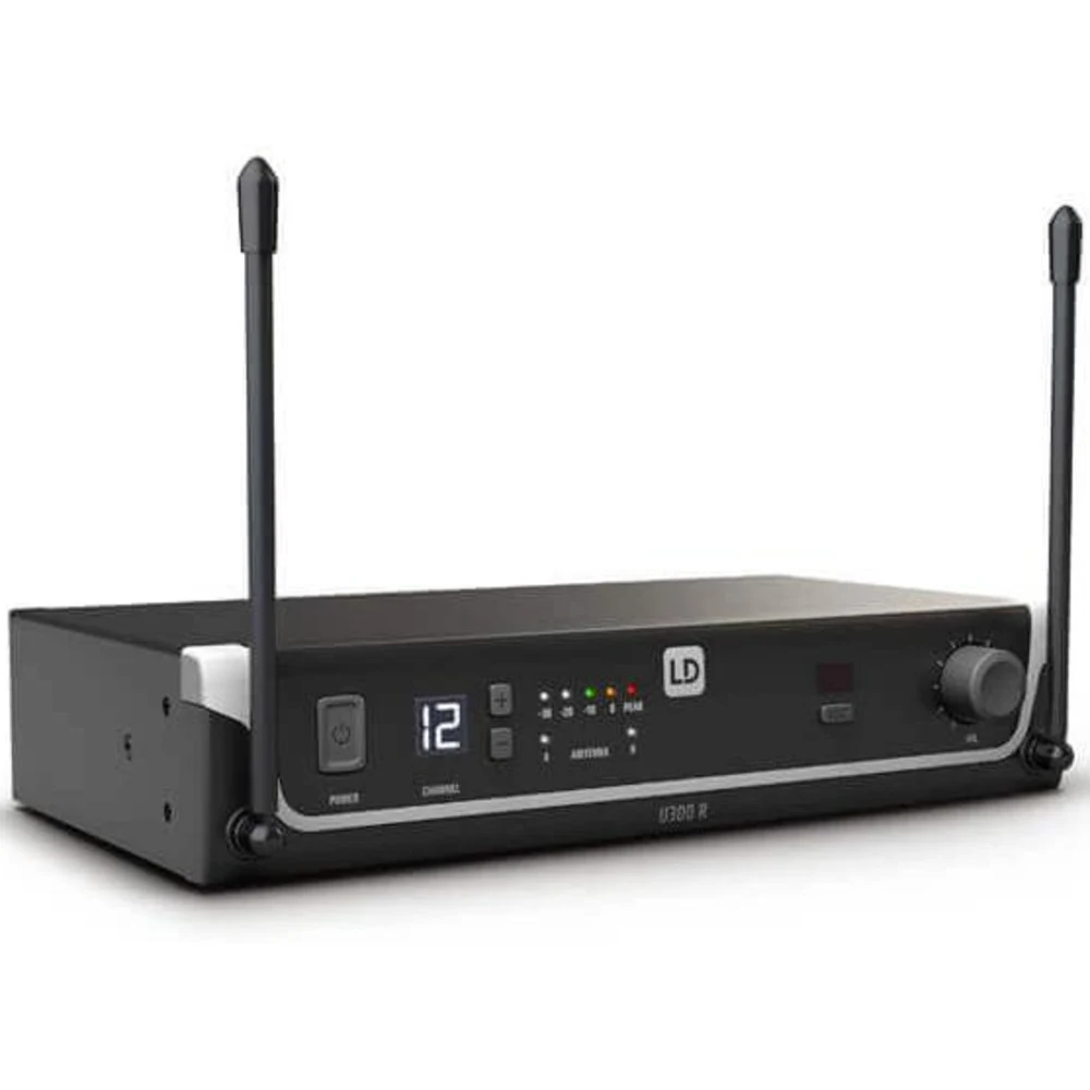 LD SYSTEMS Микрофон LDU305BPH, Радиосистема с головной гарнитурой и поясным передатчиком, 12 каналов, передача 100 метров, 10 часов работы передатчика с двумя батарейками АА, до 6 систем в работе од