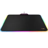 Коврик для компьютерной мыши, HyperX, HX-MPFU-M, FURY Ultra RGB, 359,4x299.4х5мм, пластик, плетенный кабель, длина кабеля 1,8м, RGB-подсветка с индивидуальной настройкой каждого светодиода, черный