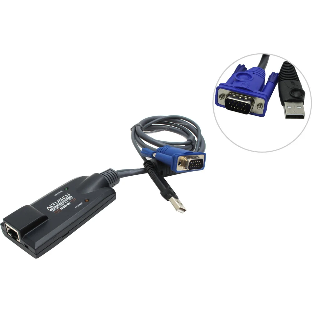 Модуль удлинителя ATEN USB VGA KVM Adapter with Composite Video Support
