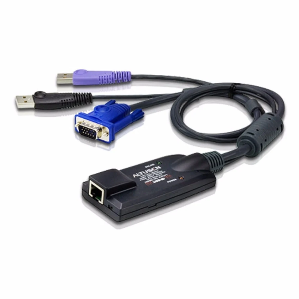КВМ-адаптер, ATEN, KA7177-AX, ALTUSEN, USB, HDMI, Virtual Media KVM Adapter, W/CA
