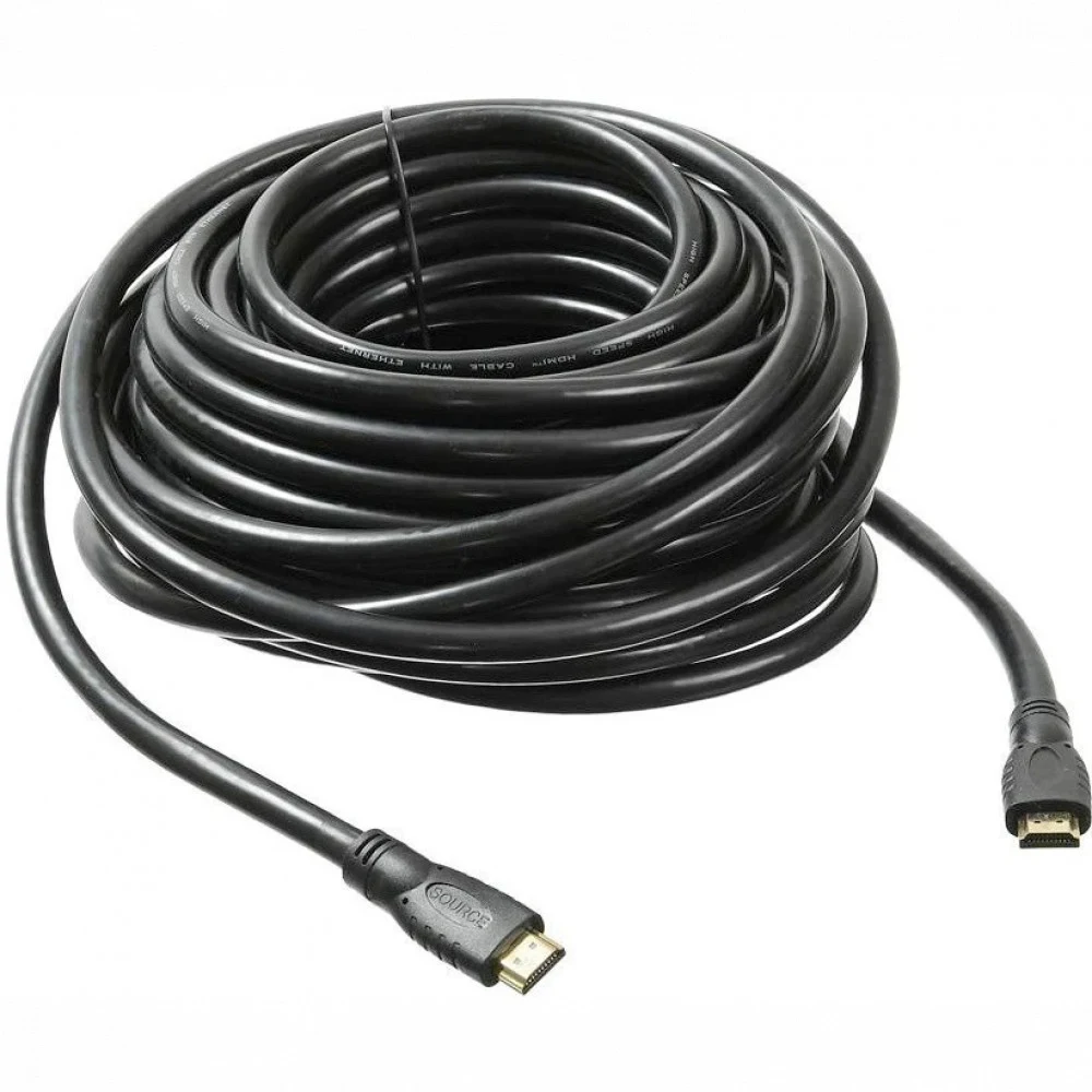 Кабель аудио-видео Buro HDMI 2.0 HDMI (m)/HDMI (m) 20м. позолоч.конт. черный (BHP HDMI 2.0-20)