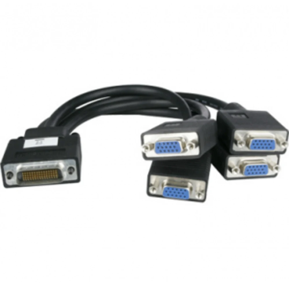 Кабель Matrox Кабель интерфейсный Matrox (CAB-L60-4XAF) Quad analog upgrade cable (Кабель для апгрейда 3-х портовой карты в 4-х портовую)