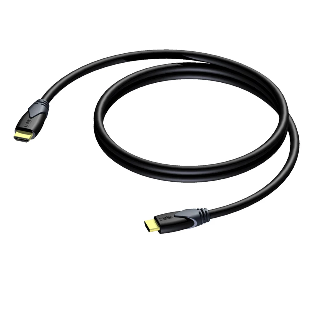 PROCAB Кабель CLV100/10 Кабель HDMI - HDMI, длина 10 м. Поддержка Ethernet, а также обратный канал аудио. позолоченные контакты, бескислородная медь проводников, дополнительное тройное экранирование
