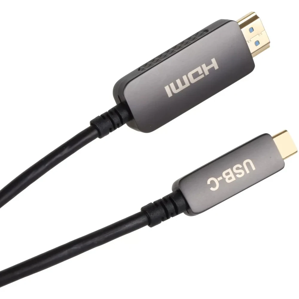 Кабель/ Активный оптический кабель VCOM USB TypeC--->HDMI 2.0v 5м <D3742CH-5.0>