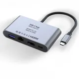 Распределитель Infobit [iHub 301] 3 подключения через 1 кабель USB-С