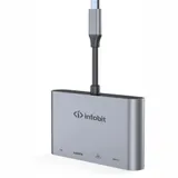 Распределитель Infobit [iHub 301] 3 подключения через 1 кабель USB-С