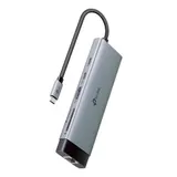 USB Type-C концентратор 9 в 1 Tp-Link UH9120C (HDMI 4K@60 Гц , RJ-45 Ethernet 1 Гбит/с, слоты SD и microSD UHS-I, порт USB-C с поддержкой 100 Вт Power Delivery, 1 × порт USB-C + 3 × порта USB-A с по