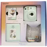 Фотоаппарат моментальной печати FUJIFILM INSTAX MINI 12 BUNDLE СLEAR CASE + L10PK (MINT GREEN)