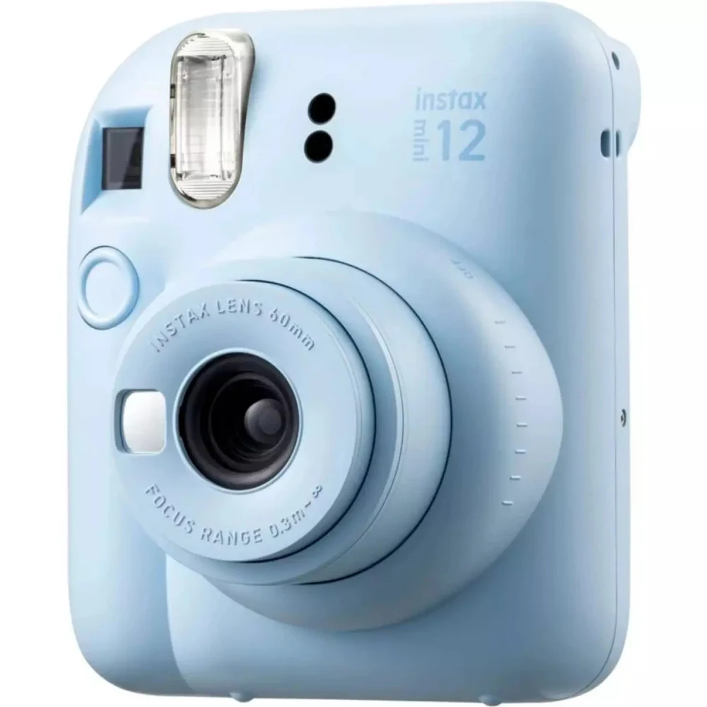 Фотоаппарат моментальной печати FUJIFILM INSTAX MINI 12 BUNDLE СLEAR CASE + L10PK (PASTEL BLUE)